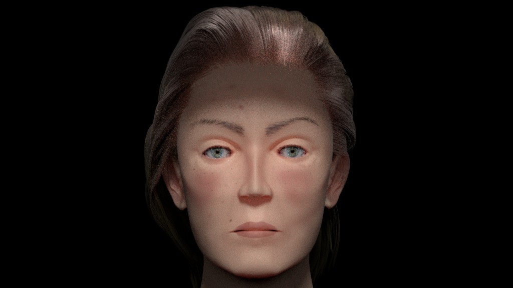 Realistic Woman Head preview image 1
